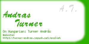 andras turner business card